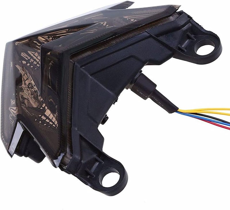 TEBOCR Motorcycle Tail Light Integrated Running Brake Stop Light Turn Signals Lamp Black with License Plate Bracket for Har-ley Hon-da Ya-maha Su-zuki Ka-wasaki - Image 4